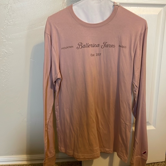 NWT Ballerina Farm long-sleeved pink shirt - Picture 1 of 3